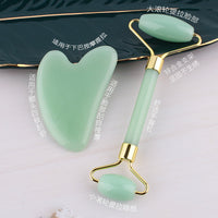 Heart-Shaped Gua Sha Board & Facial Roller Set for Face Massage
