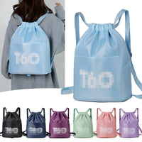 Drawstring Backpack for Sports, Travel, and Gym - Lightweight & Foldable