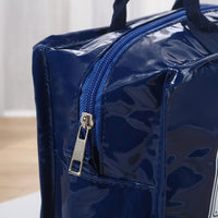 Insulated Picnic Lunch Bag with Mirror Leather Cosmetic Organizer