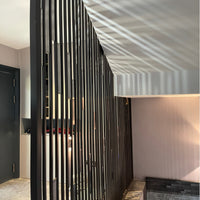 Luxury Stainless Steel Room Divider Screen for Living Room, Office, Hotel, and Staircase Partition