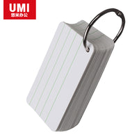 Portable Blank Flashcards for English Word Learning and Handwriting Practice, 100-Count Pack