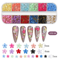 Nail Art Rhinestones and Pearl Shell Flakes for Manicure Decoration