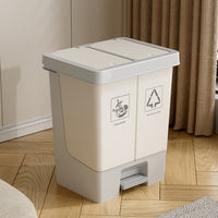 Large Pedal Trash Can with Wheels for Home Kitchen or Commercial Use, Smart Sensor Option, Lidded