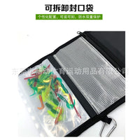 Lure Bait Storage Bag Waterproof Fishing Tackle Organizer with Binder Pages