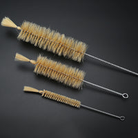 Fine Tube Cleaning Brush Set with Handle for Polishing and Deburring