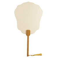 10-Pack Blank Xuan Paper Round Fans for DIY Painting and Calligraphy, Traditional Craft Material Kit