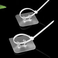 No-Drill Cable Tie Mounts and Anti-Tip Furniture Straps with Adhesive Hooks