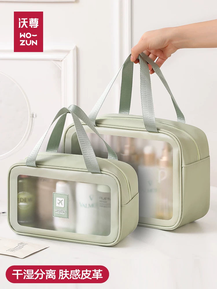 Waterproof Portable Travel Toiletry Bag with Dry/Wet Separation for Cosmetics, Shower, and Swimming