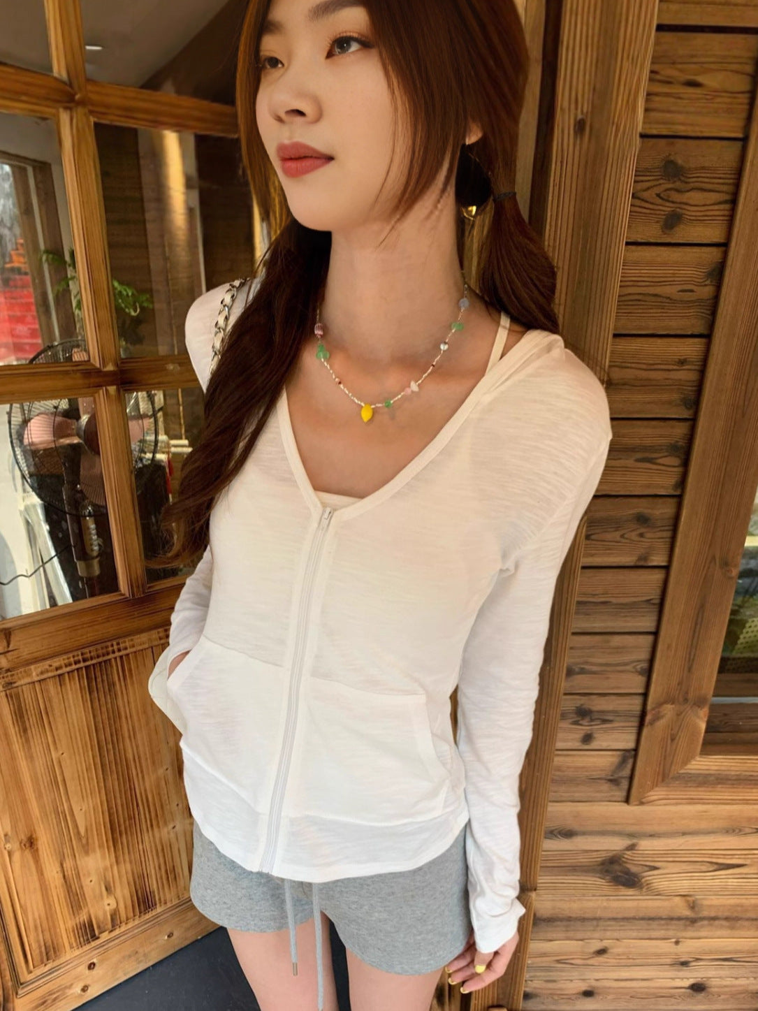 Women's Lightweight Hooded Sun Protection Knit Cardigan