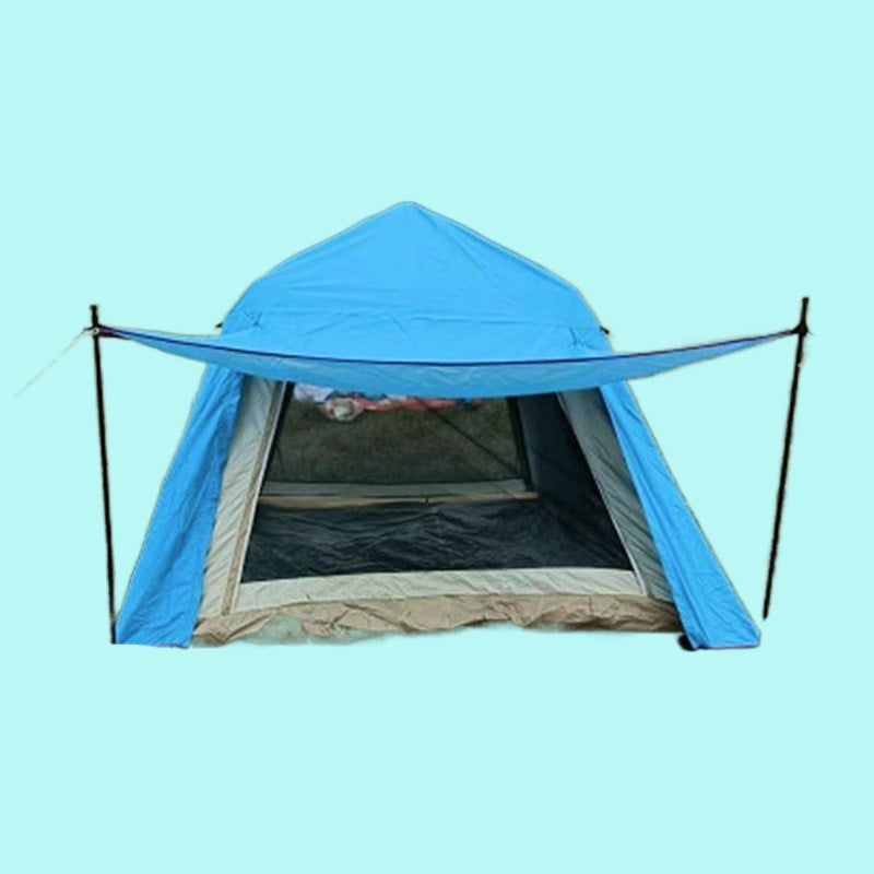 Waterproof UV Protection Tent Rain Fly with Black/Silver Coating