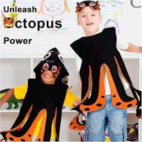 Ocean Theme Octopus Performance Costume Set for Kids, Stage Play Props, Kindergarten School Parent-Child Activity Outfit