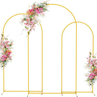 Gold Metal Arch Stand for Wedding & Party Decorations, Balloon & Flower Arch Frame