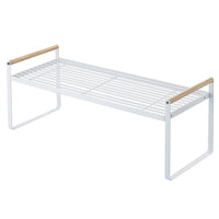 2-Tier Under-Sink Kitchen Organizer Rack for Cabinets and Countertops