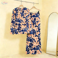Elegant Two-Piece Polyester Long Dress Set