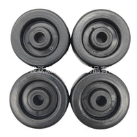 2-inch Black PP Swivel Caster Wheel for Shopping Carts - Durable and Wear-Resistant