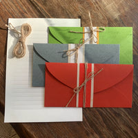Letter Paper Set with Writing Lines, Handwritten Love Letters, Greeting Cards, Letterhead, Birthday Gifts for Friends