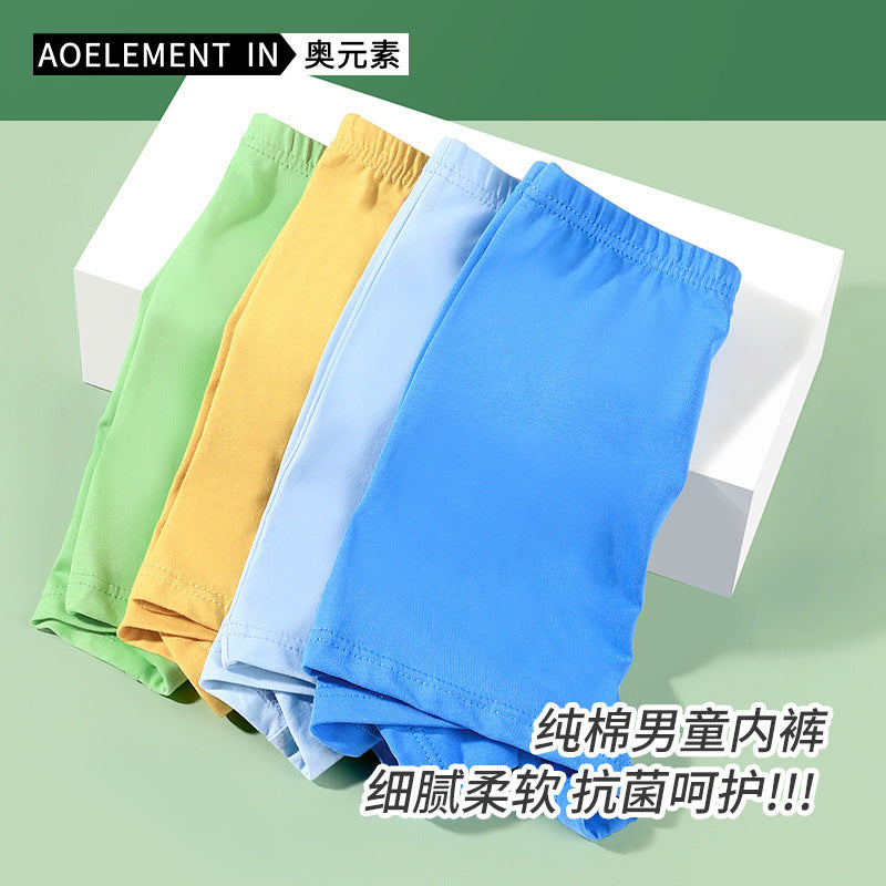 Boys' Cotton Boxer Briefs for Kids - Thin Summer Underwear