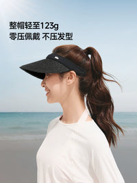 Banana Under Empty Top Sun Protection Straw Hat for Women, UV-Resistant Beach Vacation Sun Hat