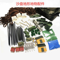 Sand Table Model Terrain and Object Tool Set with Grass Powder and Road Strips
