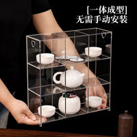 Acrylic Display Case for Blind Box Figures, Mugs, and Teaware - Multi-Grid Organizer
