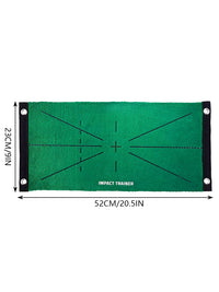 Portable Golf Hitting Mat with Swing Trajectory Detection for Practice