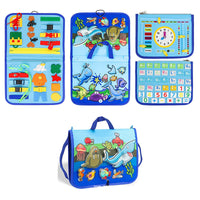 Felt Montessori Busy Board for Early Education - Dressing Skills Learning Toy