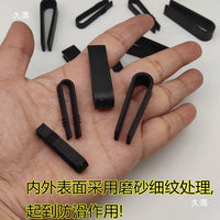 U-Shaped Plastic Edge Protector Clips for Glass Panels and Mirrors