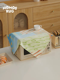 Summer Art Microwave Oven Dust Cover Air Fryer Oil-Proof Cloth Small Tea Set Dust Cover