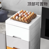 Slim Drawer Storage Cabinet for Bathroom Kitchen Narrow Spaces, Multi-layer Organizer Shelf