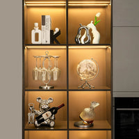 Luxury High-End Wine Rack Ornament Set for Living Room TV Cabinet, Wine Cabinet, Sideboard Decor