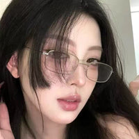 Retro Square Gold Wire Rim Glasses for Halloween Costume and Cosplay