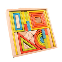 Prince Mama Rainbow Stacking Blocks Educational Toy Set for Kids
