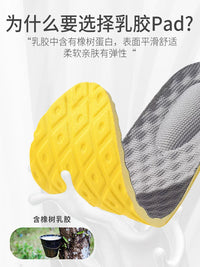 Latex Soft Insoles for Military Training, Shock-Absorbing, Breathable, Odor-Resistant