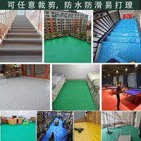 Waterproof Anti-Slip PVC Floor Mat for Kitchen, Basement, and Storage Rooms