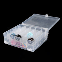 Double-Layer 60-Grid Industrial Flat Car Sewing Machine Bobbin Storage Box for Home Sewing Machines