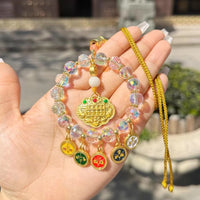 2026 Year of the Snake Five-Way God of Wealth Abacus Car Hanging Ornament