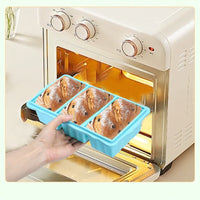 Large Grid Silicone Ice Cube Tray with Lid for Home Use, Food Grade Leak-Proof Freezer Storage Box for Soup and Food
