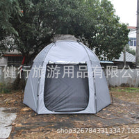 Waterproof UV Protection 6-Person Hexagonal Family Camping Tent