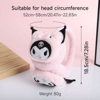Kids' Cartoon Plush Earmuffs for Winter - Warm & Cute Ear Protection for Students