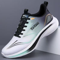 Men's Breathable Mesh Casual Sport Shoes Lightweight Running Sneakers with Soft Non-Slip Shock-Absorbing Sole