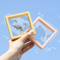 Dual-Color Transparent PE Film Suspension Display Case for Jewelry & Collectibles