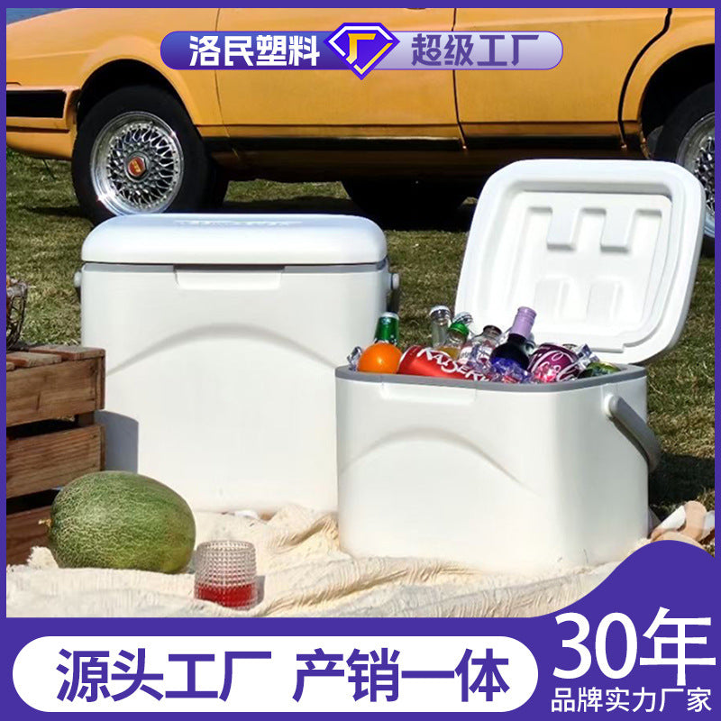 Ice Master PU Insulated Cooler Box with Wheels, Large Capacity Portable for Outdoor Camping Fishing