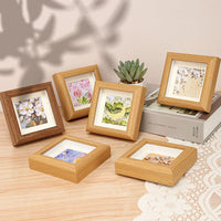 Mini Square Hollow Wood Frame for DIY Art, Oil Painting Sticks, Watercolor, and Children's Artwork Display