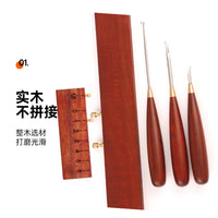 Multifunctional Fishing Line Knot Tying Tool with Rosewood Handle