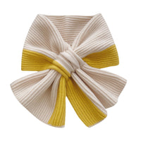 Knitted Cross Scarf for Women, Winter Warm Neck Warmer, Korean Style Color Block