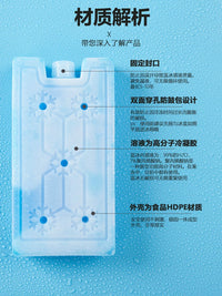 Reusable Ice Packs for Air Conditioner Fans and Coolers, Food-Grade Cooling Ice Bricks