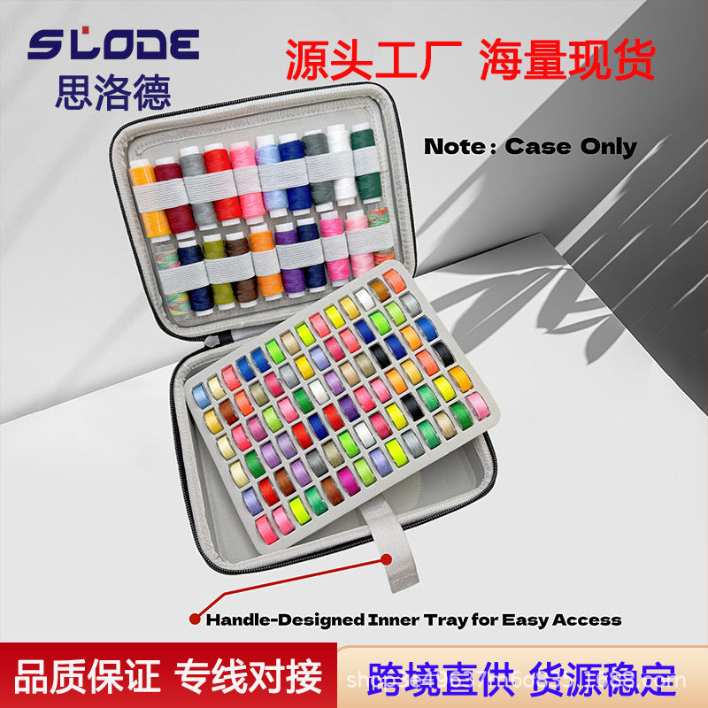 Portable EVA Sewing Machine Bobbin Thread Storage Box for Home Use
