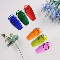 2-in-1 Pet Training Clicker Whistle for Dog Training and Behavior Correction