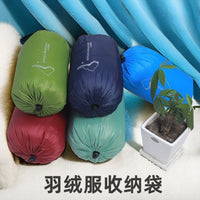 Drawstring Down Jacket Storage Bag Portable Waterproof Dustproof for Home Travel Seasonal Clothing