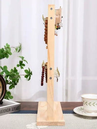 Solid Wood Jewelry Display Stand for Bracelets, Bangles, and Watches - Nordic Style Organizer